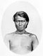 India: 'Marauding Tribe: Hill Naga, Munnipore (Manipur)'. Early British colonial photograph, 1860s